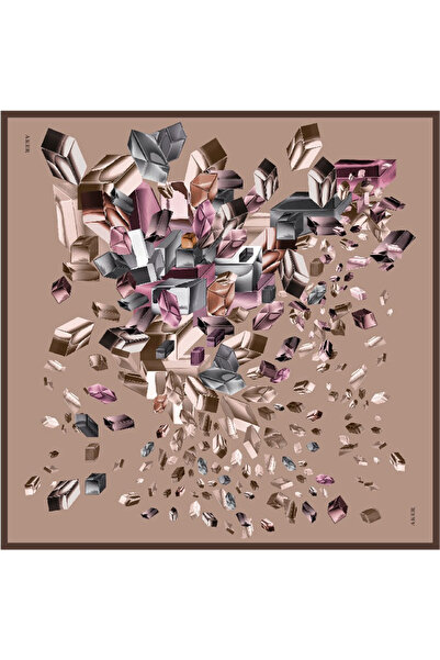 Aker Sezonul Toamnă-Iarnă - Eșarfă din satin crep de mătase -Sura- 9092701- 332