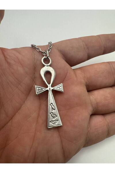 Yuchicly قلادة مفتاح الأنخ – مفتاح النيل – للنساء والرجال، معدنية، بطابع عتيق...