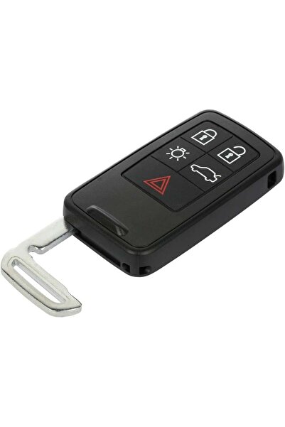 TECHSTAR Carcasă cheie auto cu 5 butoane, compatibilă cu Volvo XC60 XC90 S60 V60 V90