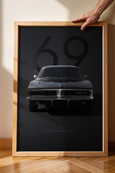 Saturn 1969 Dodge Charger R/T Tablou cu cadru - Poster de mașină ediție specială