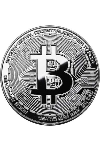 OEM Bitcoin Coin, Silver , NEW