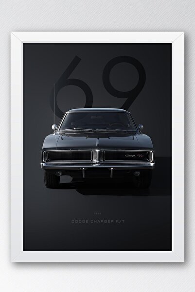 Saturn 1969 Dodge Charger R/T Tablou cu cadru - Poster de mașină ediție specială