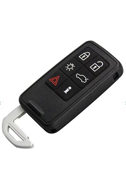 TECHSTAR Carcasă cheie auto pentru Volvo cu 6 butoane, compatibilă cu S60, S80, V70, XC60, XC70