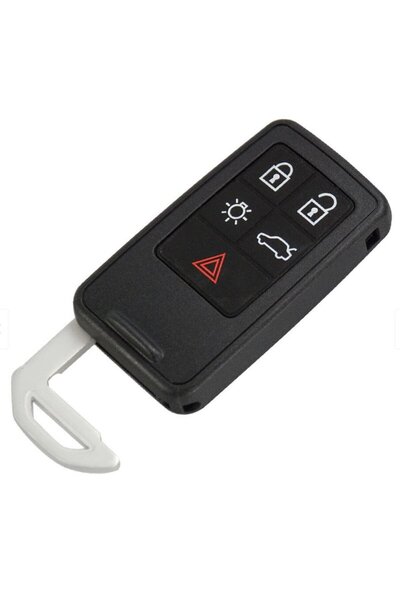 TECHSTAR 5-button car key case, compatible with Volvo XC60 XC90 S60 V60 V90