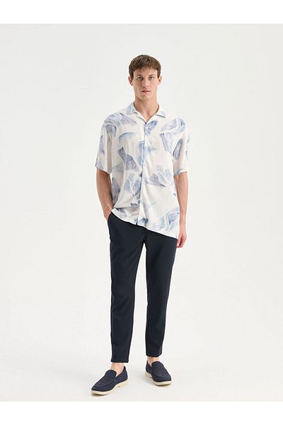 LC Waikiki Quality Parts from Celebi Store |   Regular Fit Short Sleeve Patterned Viscose Men's Shirt