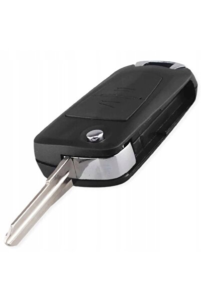 TECHSTAR Carcasă cheie cu transformator, upgrade la cheie basculantă, 2 butoane, lamă HU46, compatibilă cu Opel