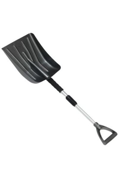 Universal MAX4CAR 88800 snow shovel, with telescopic aluminum handle, 74-87 cm, and mesh blade