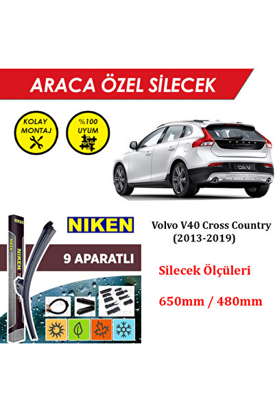 MeyZone Volvo V40 Cross Country Ön Cam Silecek Takımı (2013-2019)