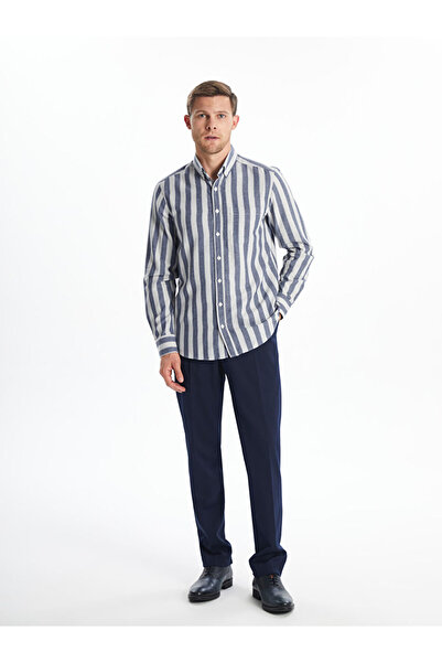 LC Waikiki Quality Parts from Celebi Store |   Regular Fit Long Sleeve Striped Men's Shirt