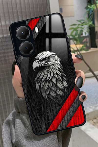 Snacase Xiaomi Poco X7 Pro Uyumlu Kartal Tasarımlı Glossy Premium Kılıf