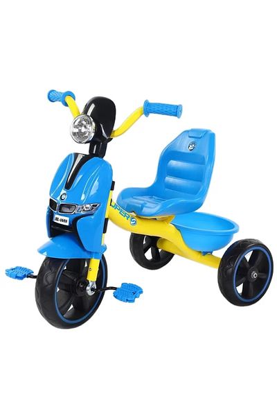 Toybox Tricycle For Toddlers, Kids Trike For 2-5 Years, Three Wheel Bike With Basket, Blue