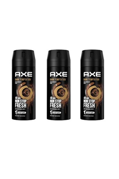 Axe Set 3 deodorant sprays for men, Axe, 48h protection, chocolate and red pepper scent, 150 ml