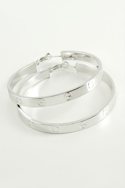 Marsilyan Crt Hoop Earrings 4.5 cm