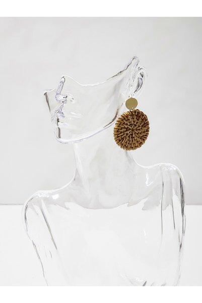 ARBABAG&ACCESSORY Bohemian Style Wicker Wrap Women's Earrings