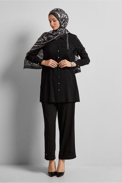 Alvina Shirt Collar Tunic 45623