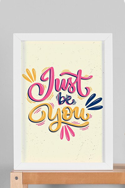 Saturn Just Be You Pictură înrămată - Poster Motivațional Scris Just Be You