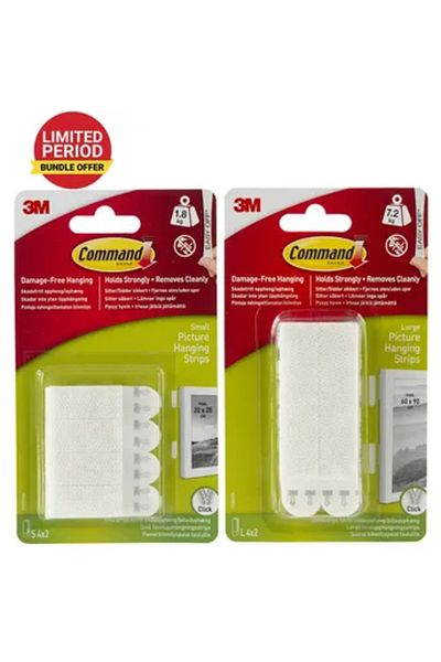 3M Command Season Promo Large + Small Picture Hanging Strip Pack (2 Pc.)