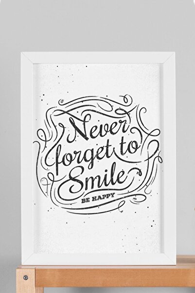 Saturn Never Forget to Smile Framed Painting - Never Forget to Smile Motivati...