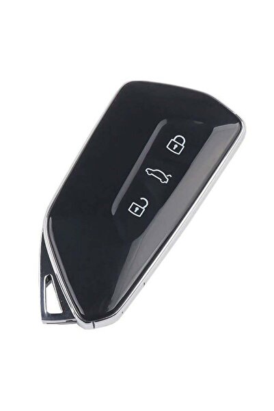 TECHSTAR Carcasă cheie auto inteligentă cu telecomandă, compatibilă cu VW Gol...