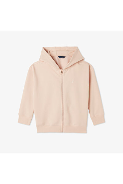 Nautica Kız Çocuk Pembe Standart Fit Kapüşonlu Sweatshirt