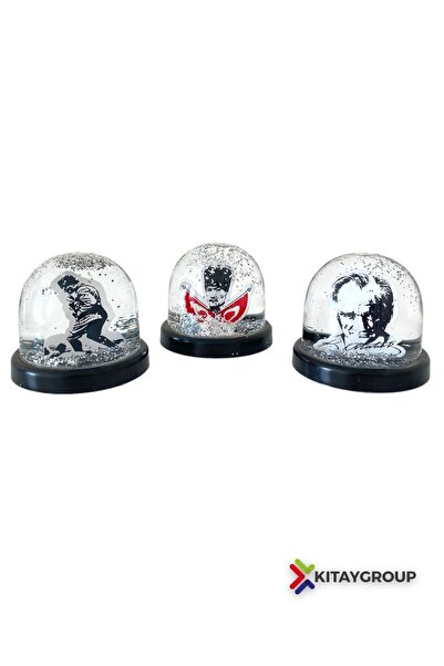 HALL BREATHE Büyük Boy Atatürk Temalı Kar Küresi, Şık ve Göz Alıcı Dekorasyon...