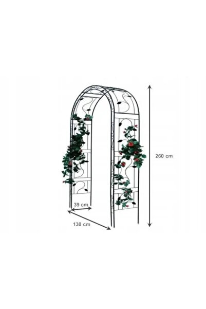 gardenline Pergolă metalică pentru grădină, 130 x 39 x 260 cm
