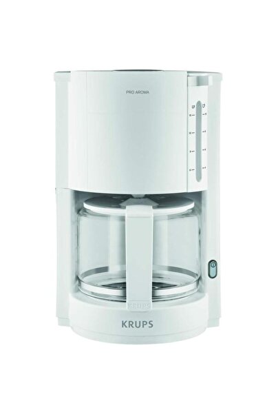 Krups Καφετιέρα ProAroma F 309 08, Γυάλινη κανάτα (Λευκό)
