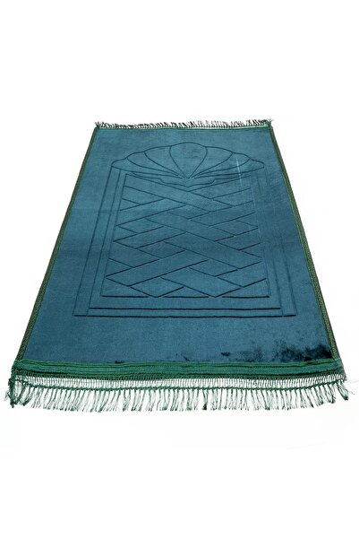 Evsay Çeyizlik Hediyelik Kadife Saçaklı Gelin Nişan Bohça Kabartma Namazlık L...