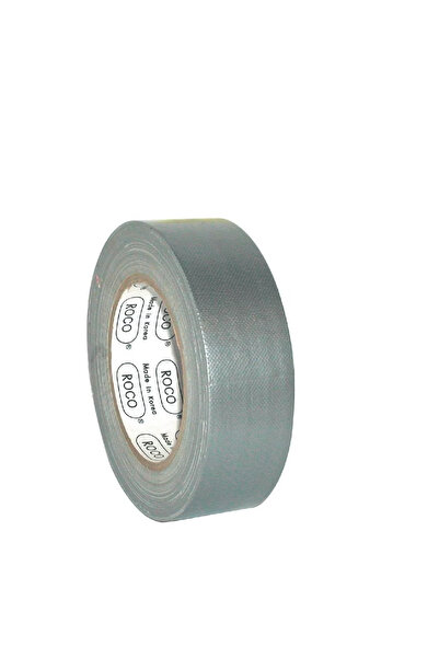 Roco شريط قماشي 1.5 بوصة × 25 مترًا - لفة لاصقة فضية شديدة التحمل