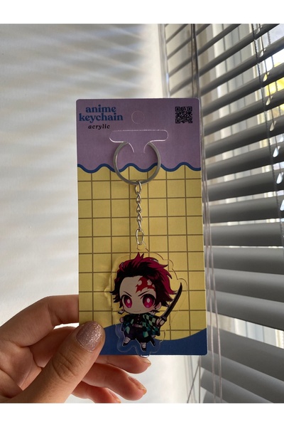 Planet Butik Demon Slayer Tanjiro Kamado Acrylic Anime Keychain