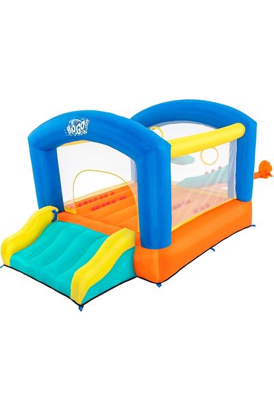 BESTWAY H2OGO! Leap and Play Mega Bouncer | Bouncy Castle with Slide for Indoor or Outdoor use, with