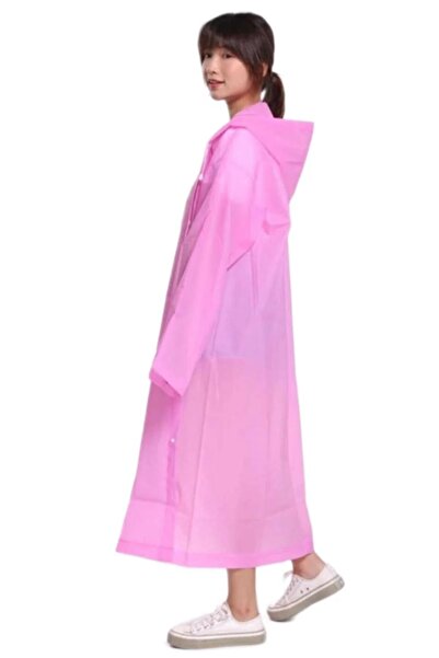 NETTO معطف واق من المطر وردي اللون للنساء