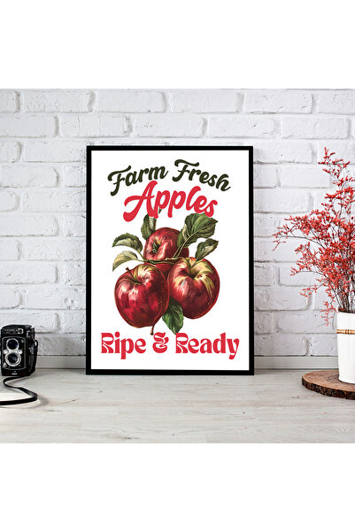 woodsia Tablou cu poster din lemn MDF cu aspect de cadru dintr-o bucată FRMD ...