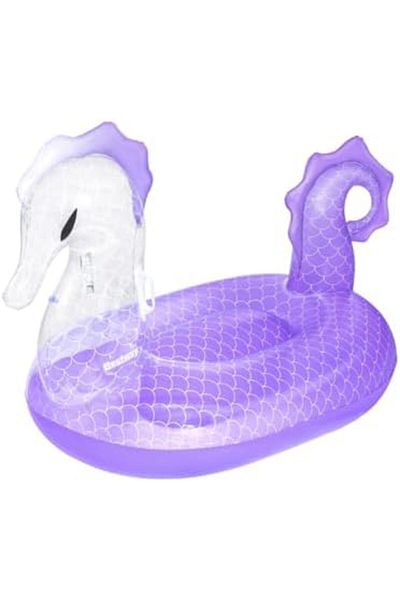 BESTWAY | Inflatable Sea Horse Ride-On Pool Float for Kids and Adults, Swimming Pool Float