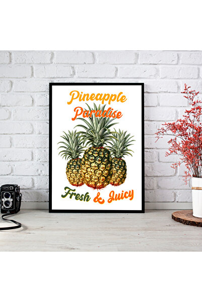 woodsia Tablou cu poster din lemn MDF cu aspect de cadru dintr-o bucată FRMD ...