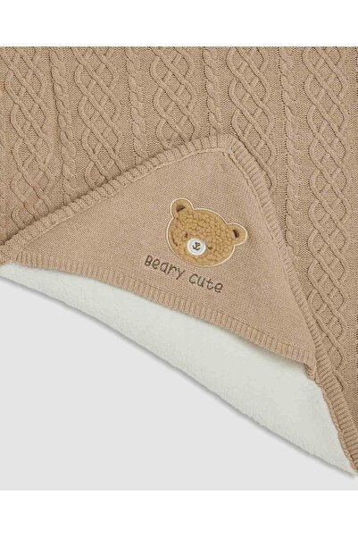 R&B Newborn Embroidered Hooded Wrap/ Blanket