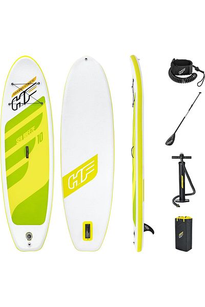 BESTWAY Hydro-Force Inflatable Sup, Stand Up Paddle Board with Pump, Backpack, Pump and Coiled Leash, Multip