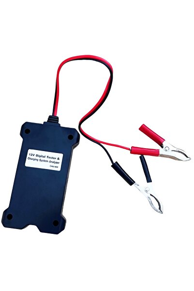 TECHSTAR Tester digital de baterii auto de 12V cu voltmetru și analizor de sistem de încărcare a alternatorului