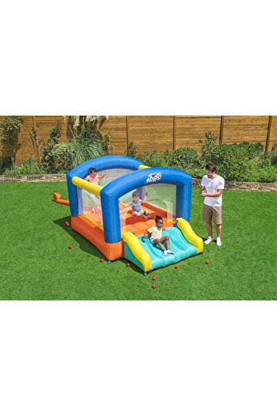 BESTWAY H2OGO! Leap and Play Mega Bouncer | Bouncy Castle with Slide for Indoor or Outdoor use, with