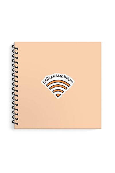 KESKİN COLOR Hisli Şeyler 16x15cm 50 Yaprak Çizgili Spiralli Sert Kapak Stick...