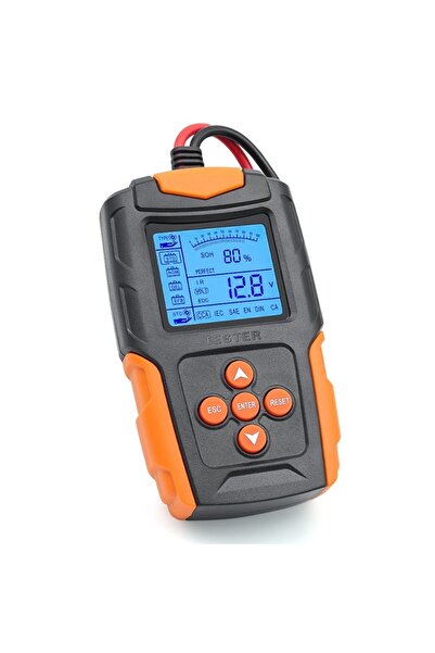 TECHSTAR ® FBT-200 Car Battery Tester, 12V/24V, 100-2000 CCA, 3Ah - 200Ah, Digital Battery Analyzer