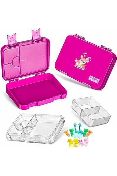 Snack Attack TM Lunch Box for Kid School Bento Purple Color for Kids