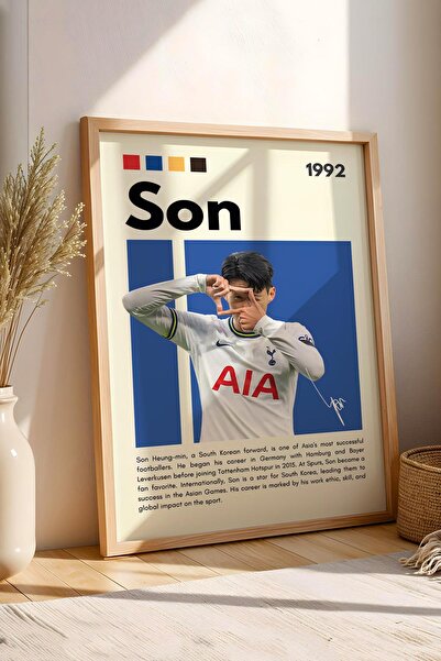 Saturn Pictură înrămată Son Heung-min - Pictură decorativă cu poster pentru j...