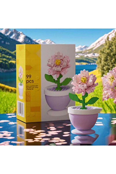 La Saade فلورا بلوكس - مجموعة ألعاب بناء الزهور مكونة من 99 قطعة أزرق بلون ال...