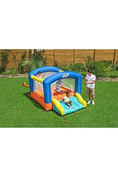 BESTWAY H2OGO! Leap and Play Mega Bouncer | Bouncy Castle with Slide for Indoor or Outdoor use, with