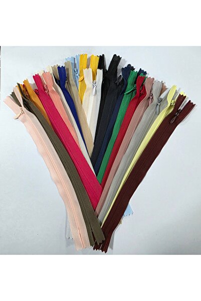 kadifecim 20 ципа в различни цветове Скрит цип