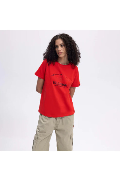 Ellesse Women's Red T-Shirt – Ef446-Rd