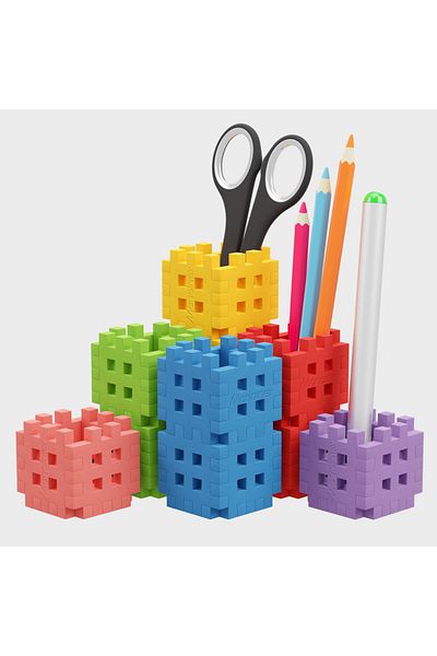 Marioinex Construction set, Desk organizer, 70 pieces, Mini Waffles,