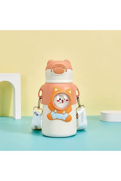 Mobcos STARLII 3d Cartoon Animal Print Cute Design 18oz Vacuum Insulated Water bottle
