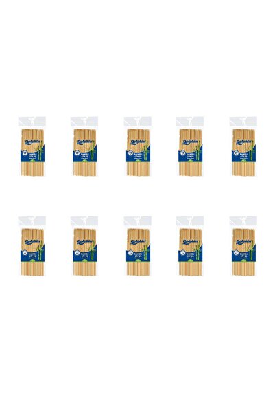 Dolphin Bambu Ahşap Çöp Şiş - Boy : 15 Cm. / En : 3mm - 100 Adetlik 10 Paket